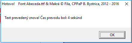 B. Opakovaný prevod po zmene veľkosti písaného písma. Teraz by sme chceli aby nadpis bol zvýraznený, teda väčší a celé to bolo vo fonte 26 okrem autora.