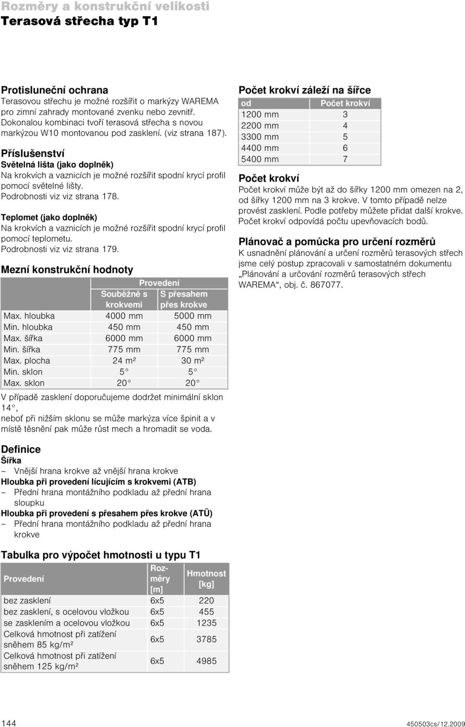 Příslušenství Světelná lišta (jako doplněk) Na krokvích a vaznicích je možné rozšířit spodní krycí profil pomocí světelné lišty. Podrobnosti viz viz strana 178.