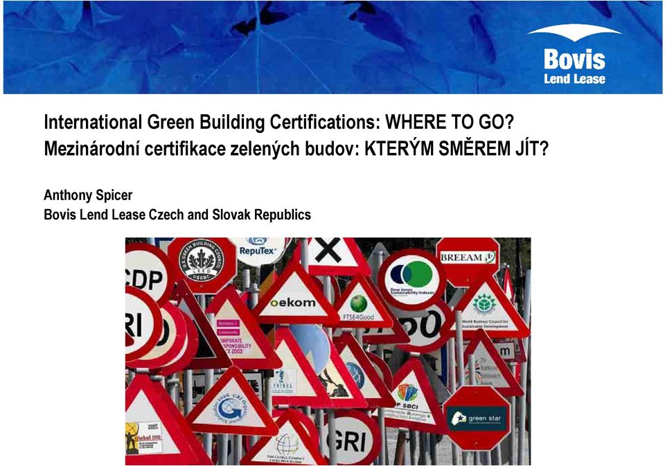 Mezinárodní certifikace zelených budov: