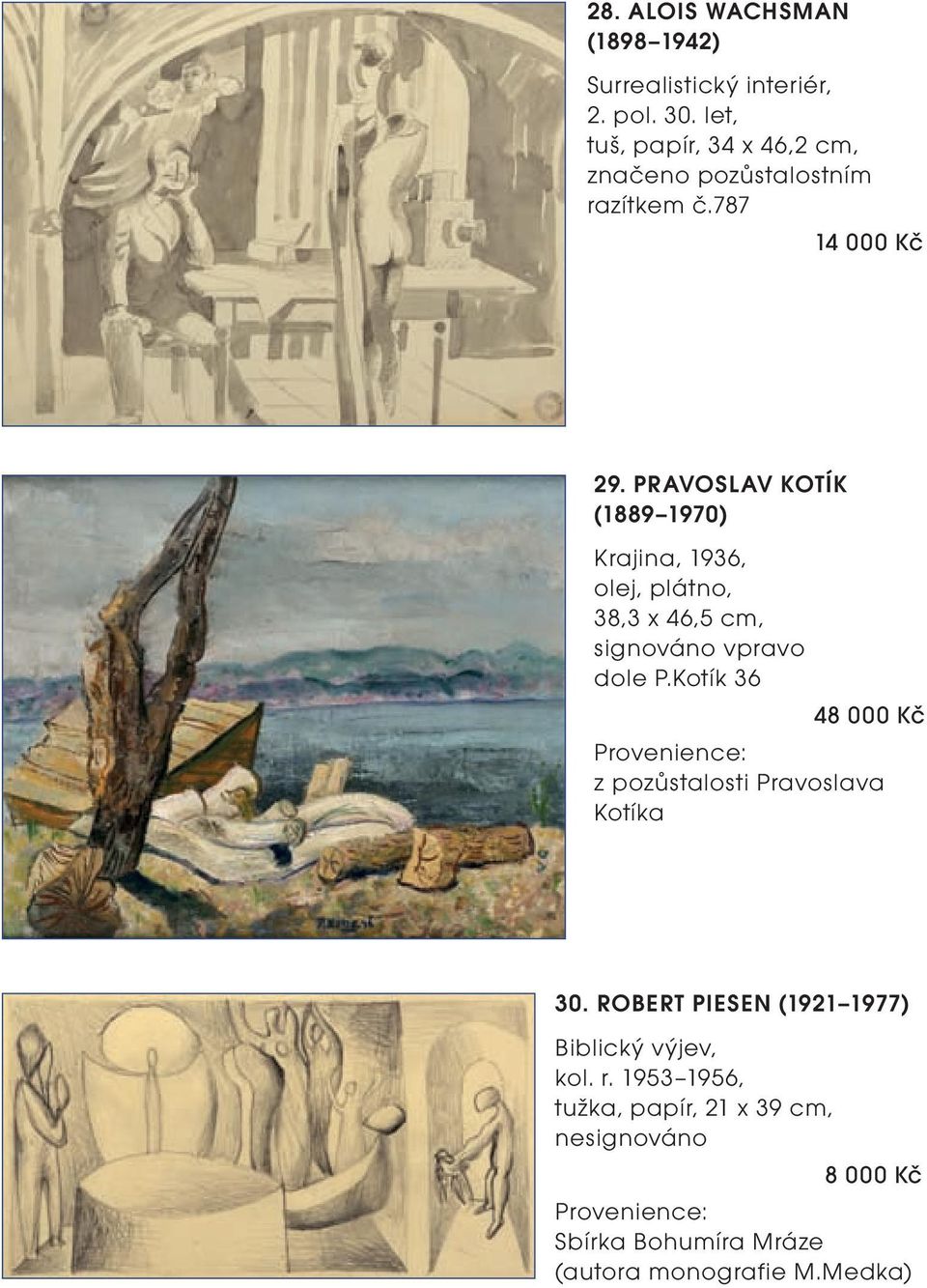 PRAVOSLAV KOTÍK (1889 1970) Krajina, 1936, olej, plátno, 38,3 x 46,5 cm, signováno vpravo dole P.