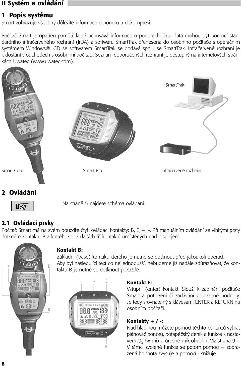 CD se softwarem SmartTrak se dodává spolu se SmartTrak. Infračervené rozhraní je k dostání v obchodech s osobními počítači.