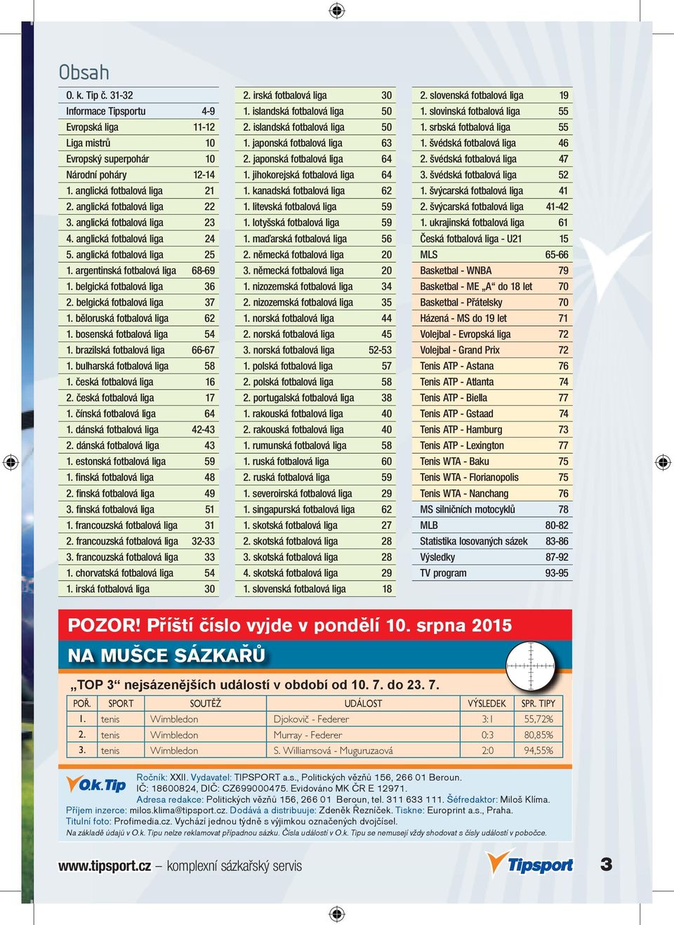 běloruská fotbalová liga 62 1. bosenská fotbalová liga 54 1. brazilská fotbalová liga 66-67 1. bulharská fotbalová liga 58 1. česká fotbalová liga 16 2. česká fotbalová liga 17 1.