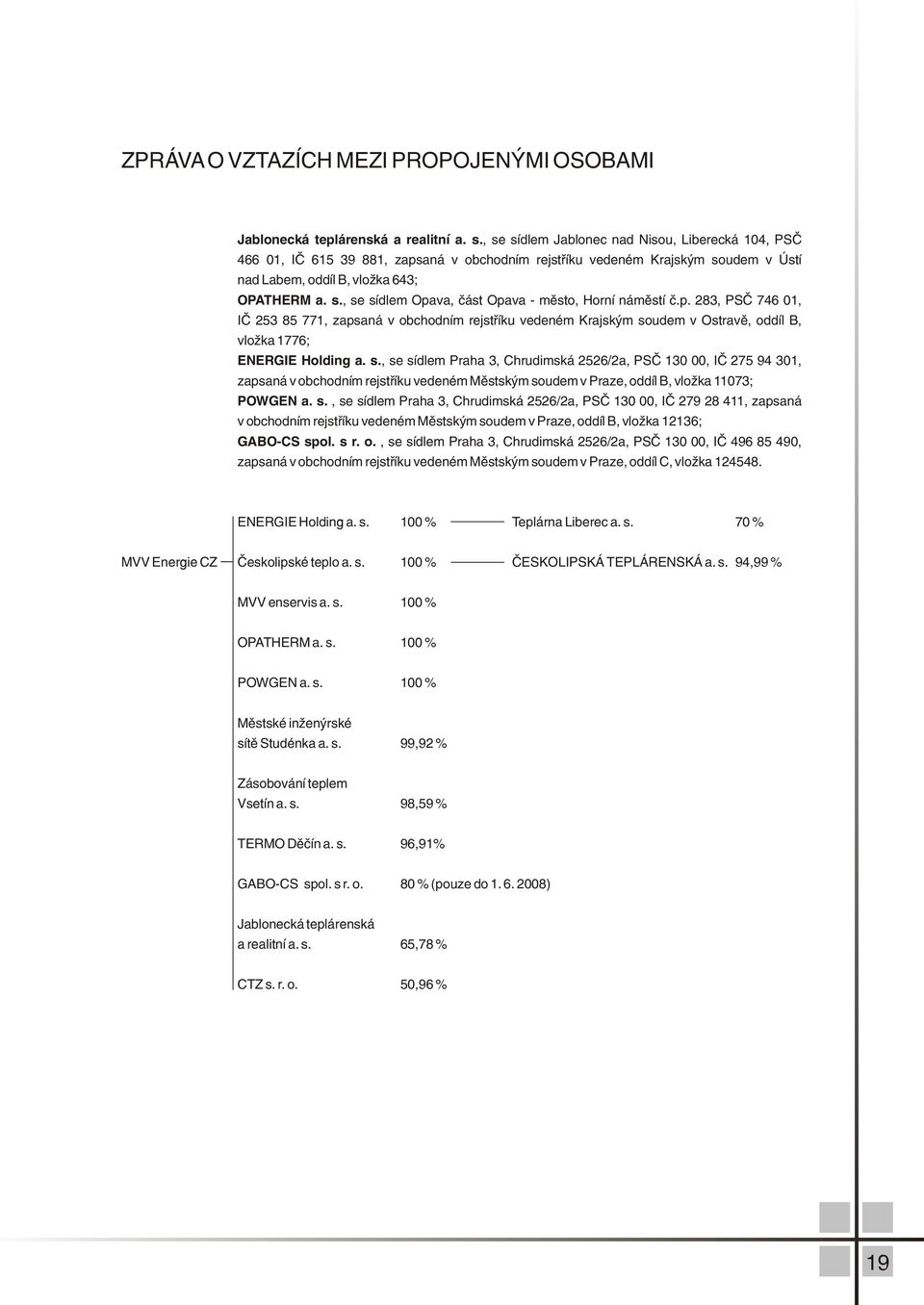 p. 283, PSÈ 746 1, IÈ 253 85 771, zapsaná v obchodním rejstøíku vedeném Krajským so