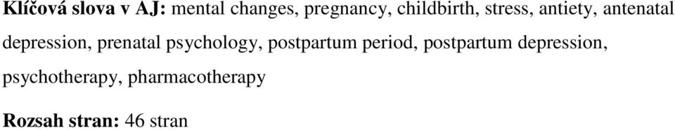 prenatal psychology, postpartum period, postpartum