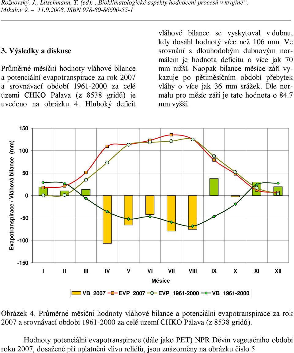 Naopak bilance měsíce září vykazuje po pětiměsíčním období přebytek vláhy o více jak 36 mm srážek. Dle normálu pro měsíc září je tato hodnota o 84.7 mm vyšší.