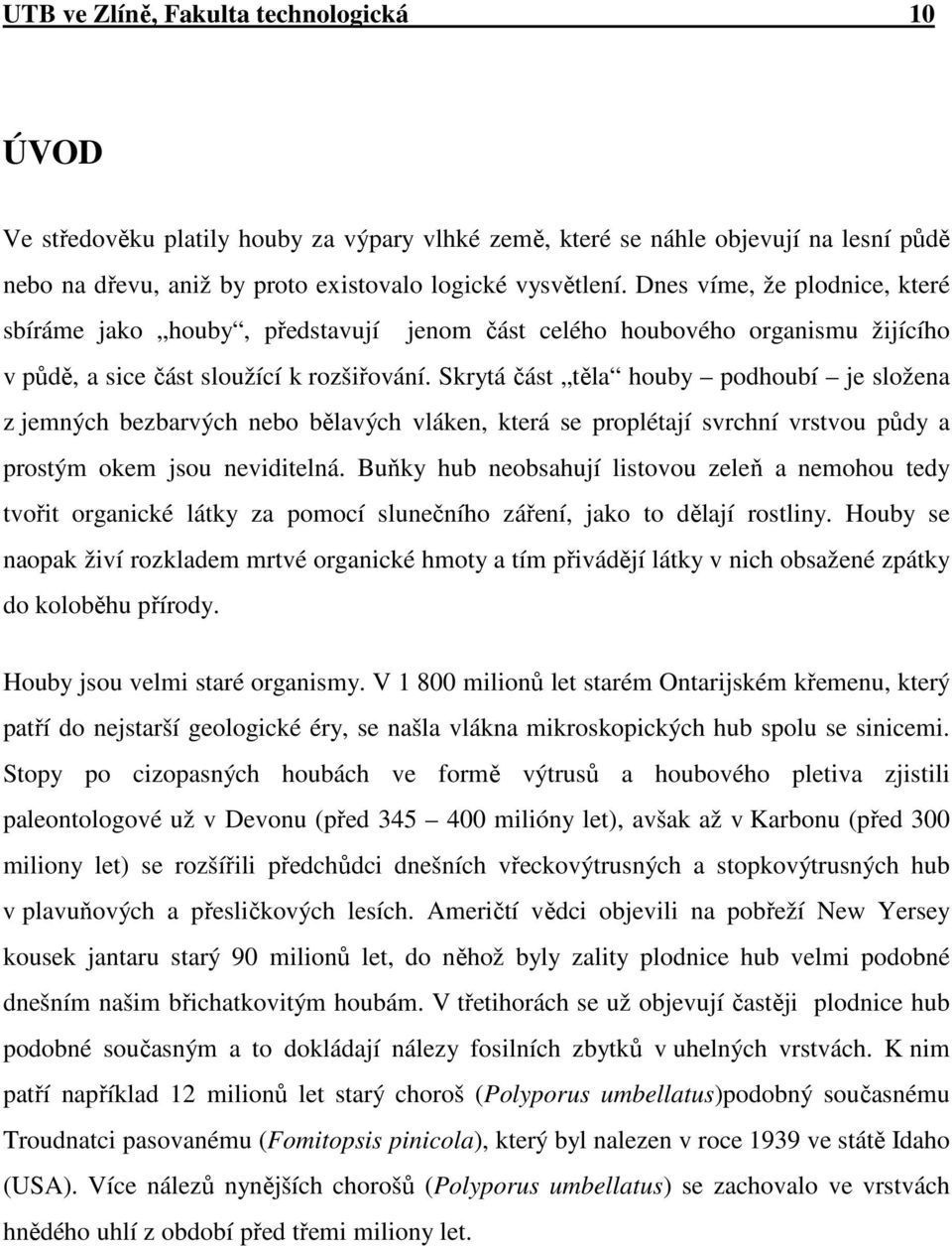 Skrytá část těla houby podhoubí je složena z jemných bezbarvých nebo bělavých vláken, která se proplétají svrchní vrstvou půdy a prostým okem jsou neviditelná.