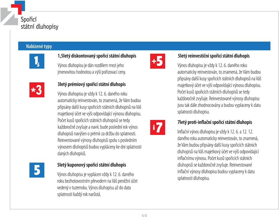 daného roku automaticky reinvestován, to znamená, že Vám budou připsány další kusy spořicích státních dluhopisů na Váš majetkový účet ve výši odpovídající výnosu dluhopisu.