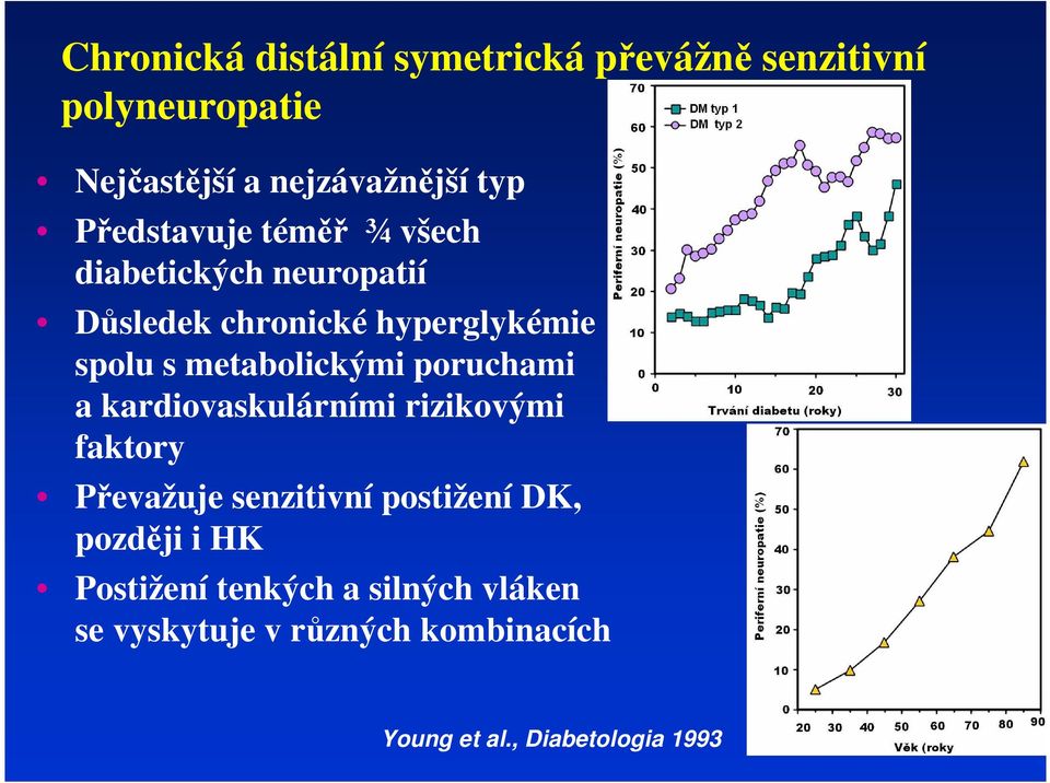 metabolickými poruchami a kardiovaskulárími rizikovými faktory Převažuje sezitiví postižeí DK,