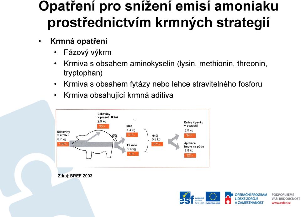 (lysin, methionin, threonin, tryptophan) Krmiva s obsahem fytázy