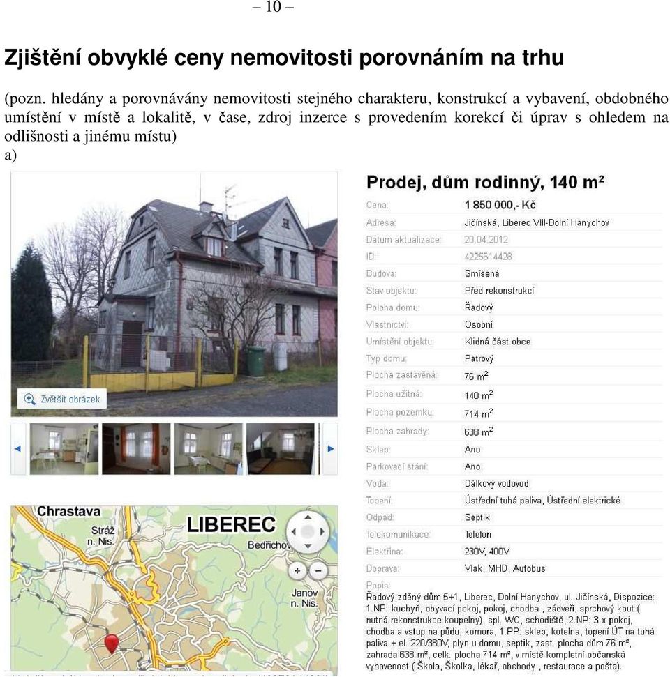 vybavení, obdobného umístění v místě a lokalitě, v čase, zdroj