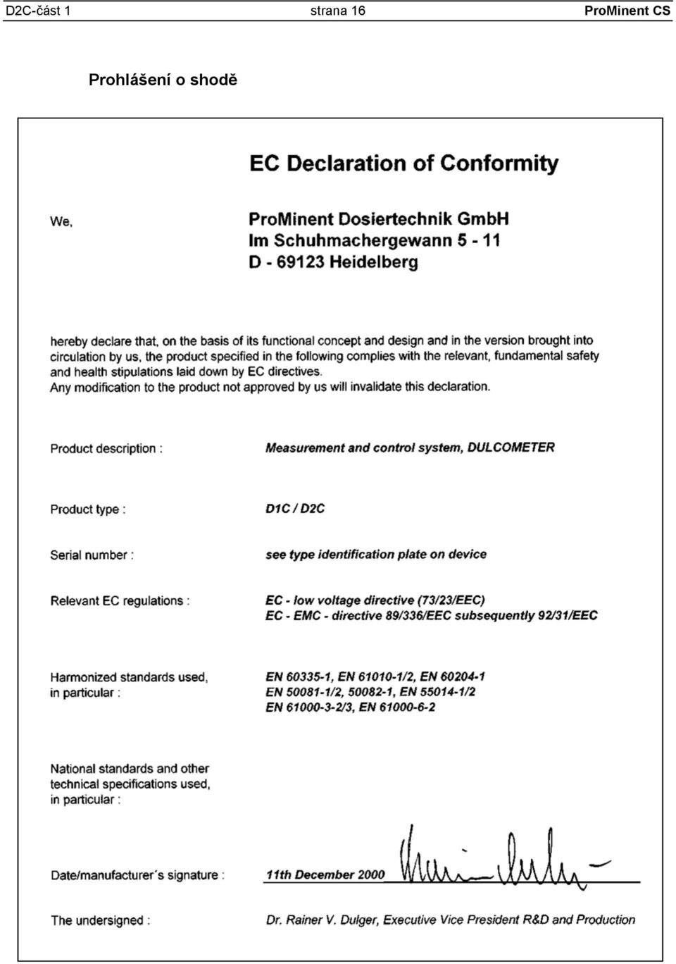 ProMinent CS