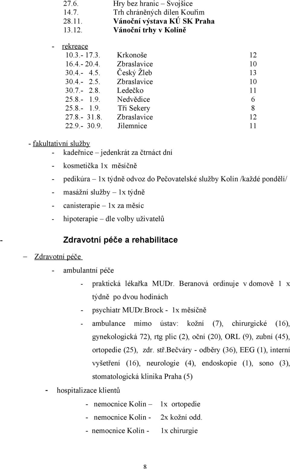 Nedvědice 6 25.8.- 1.9.