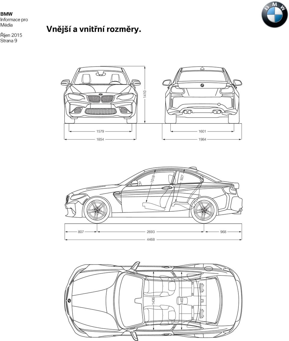 Exterior and interior dimensions.