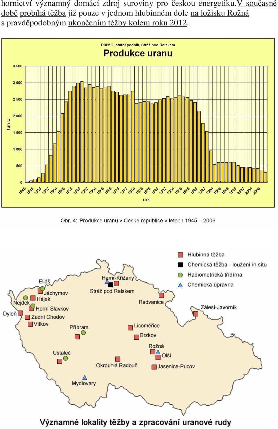 v současné době probíhá těžba již pouze v jednom