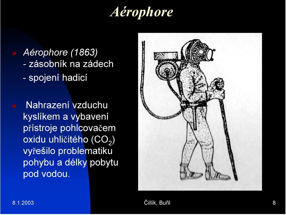 pohlcovačem oxidu uhličitého (CO 2 ) vyřešilo