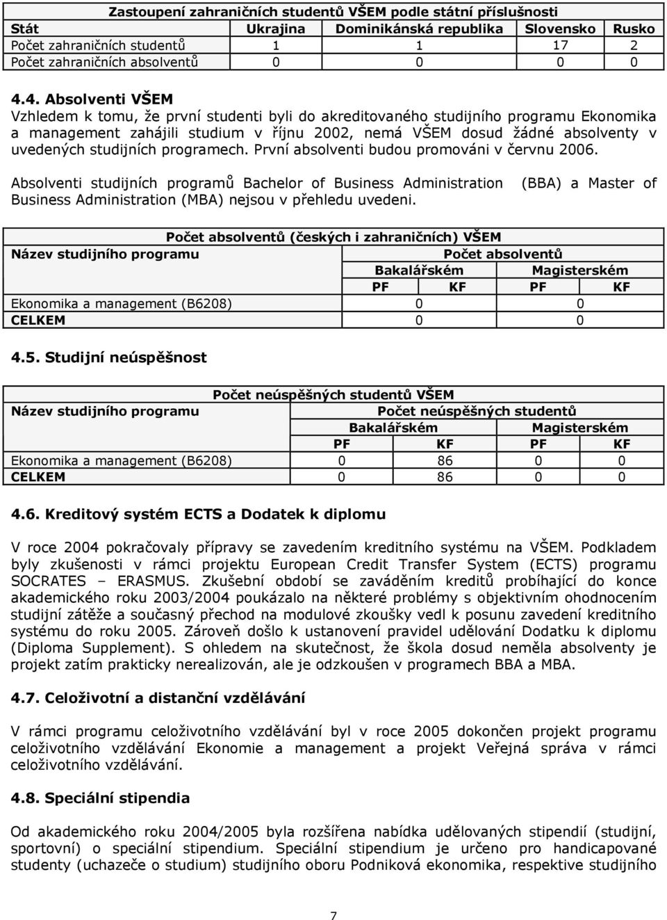 studijních programech. První absolventi budou promováni v červnu 2006.