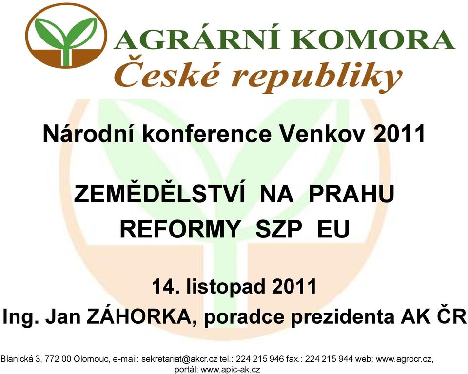 SZP EU 14. listopad 2011 Ing.