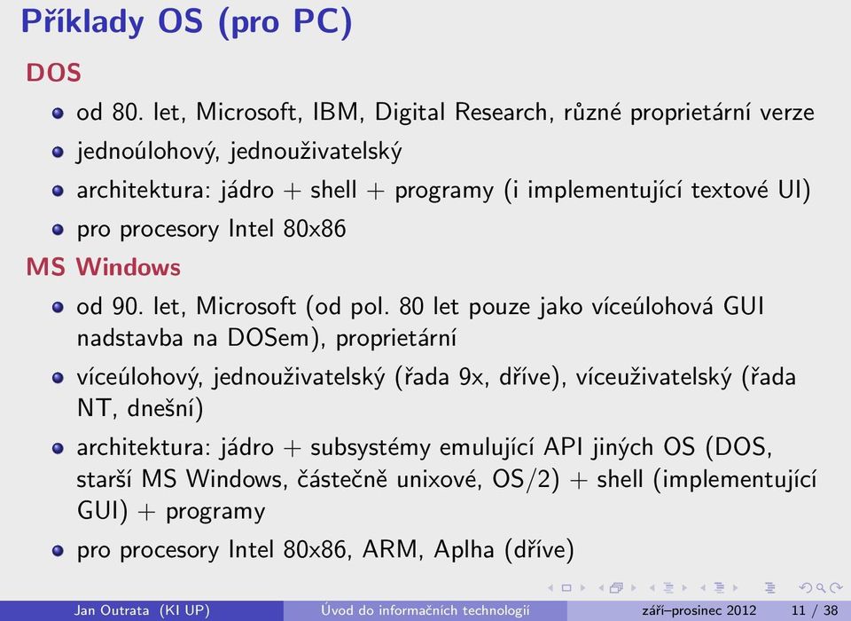 procesory Intel 80x86 MS Windows od 90. let, Microsoft (od pol.