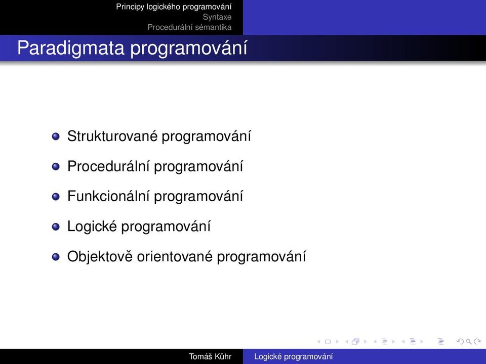 Procedurální programování