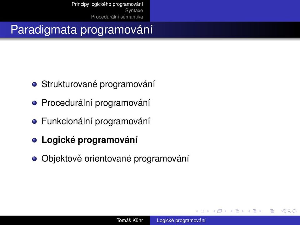 Procedurální programování