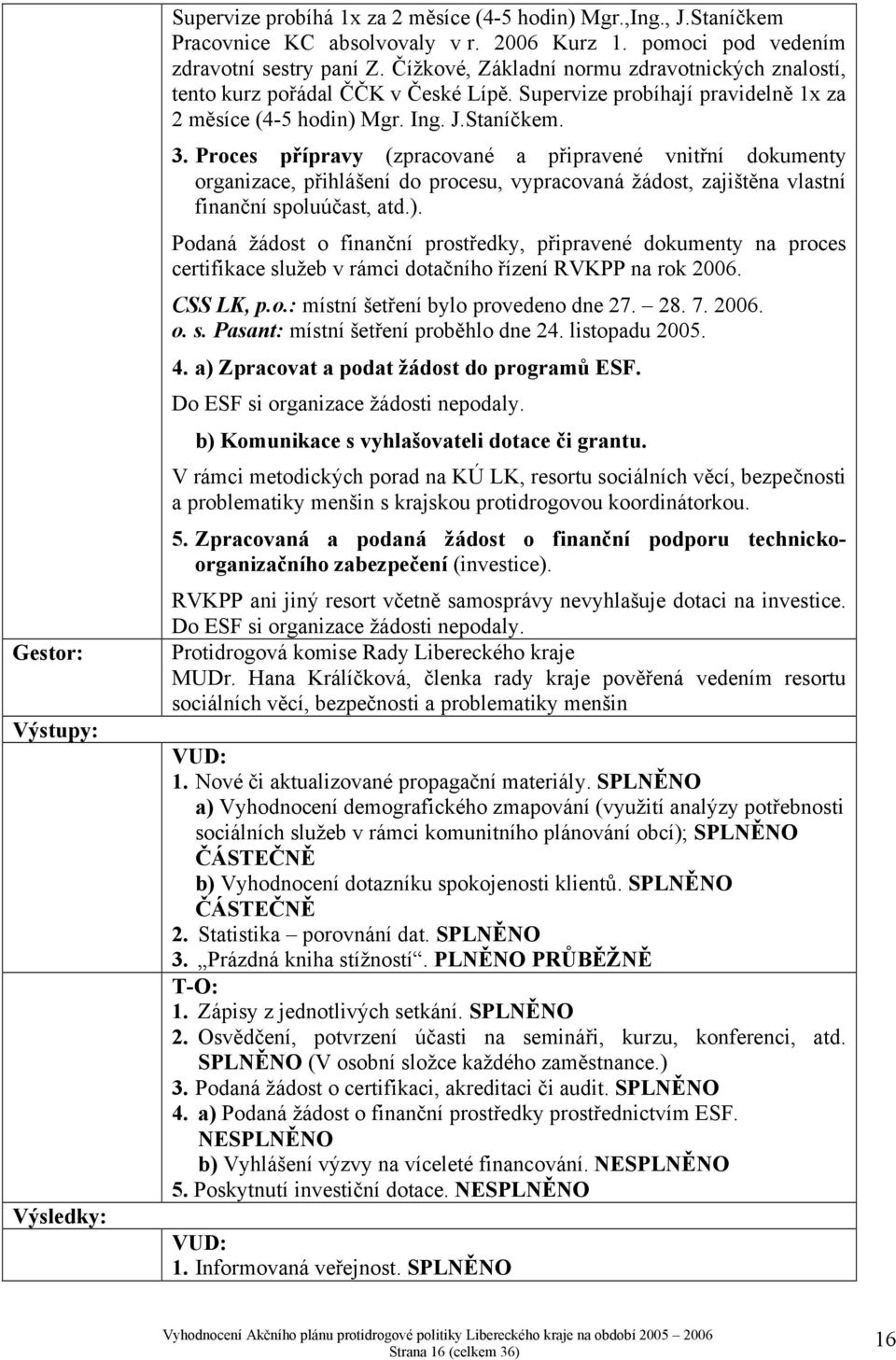 Proces přípravy (zpracované a připravené vnitřní dokumenty organizace, přihlášení do procesu, vypracovaná žádost, zajištěna vlastní finanční spoluúčast, atd.).