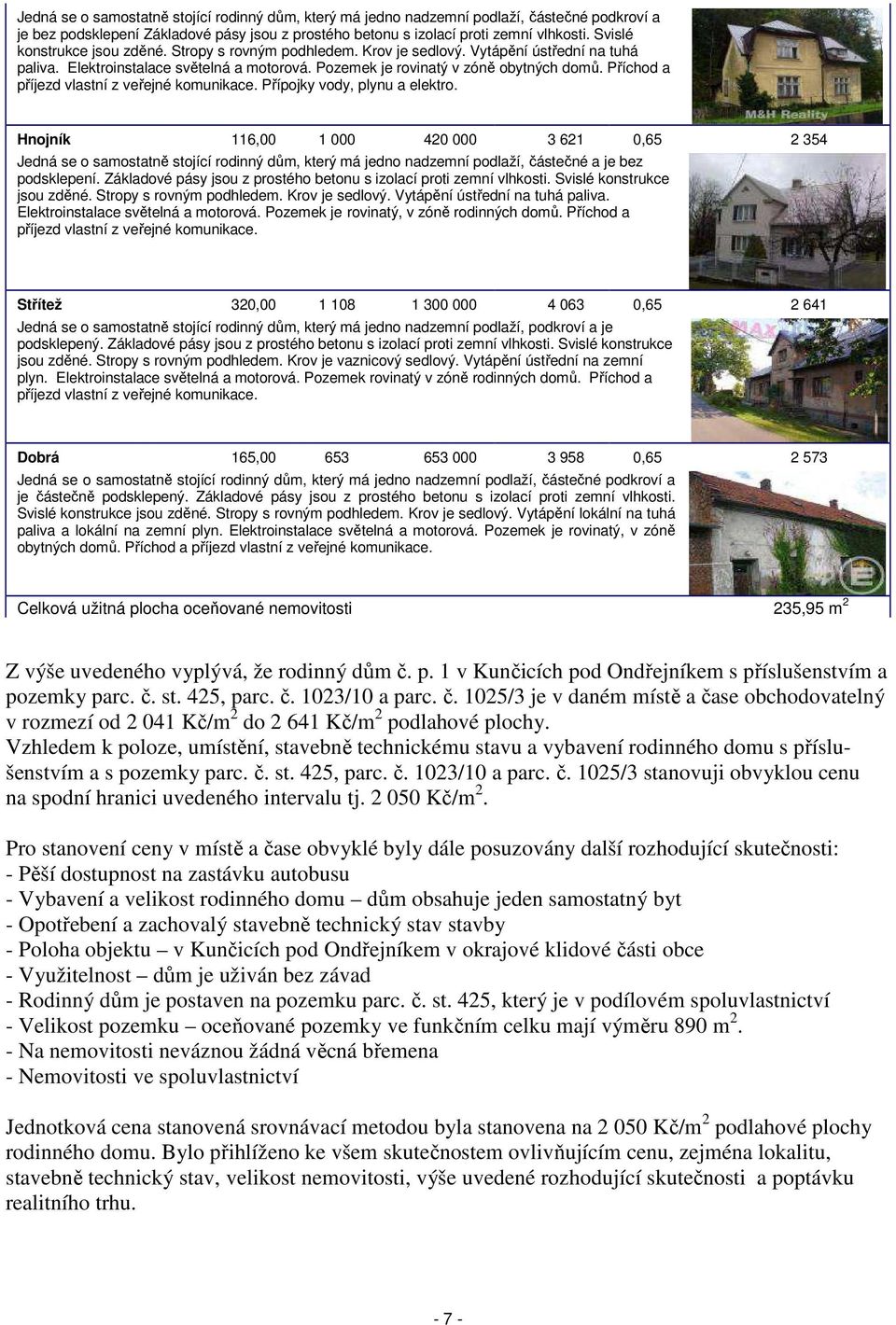 Příchod a příjezd vlastní z veřejné komunikace. Přípojky vody, plynu a elektro.