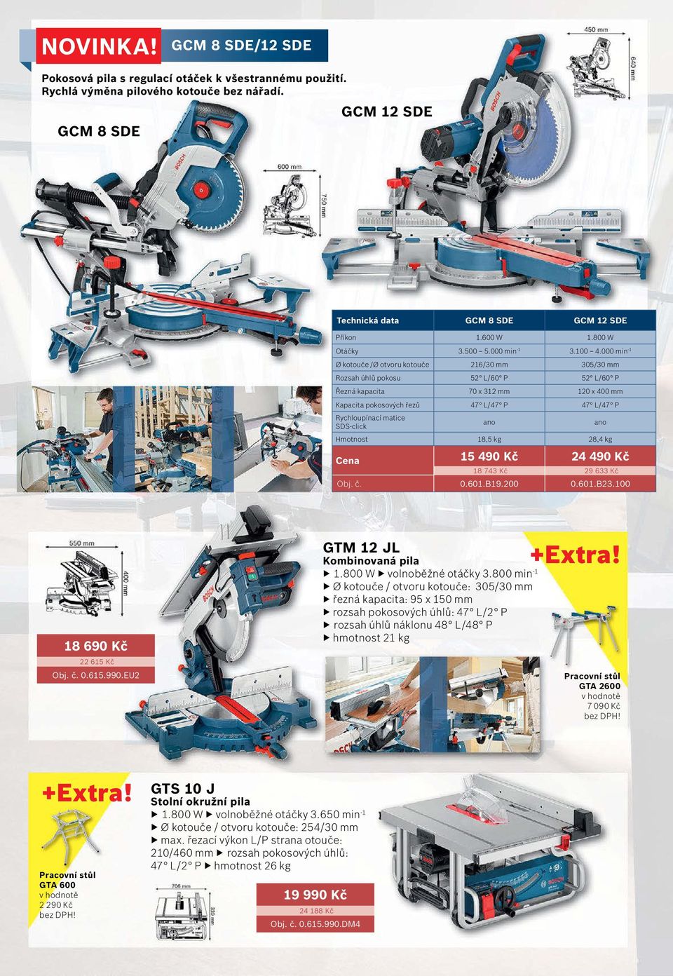 000 min -1 Ø kotouče /Ø otvoru kotouče 216/30 mm 305/30 mm Rozsah úhlů pokosu 52 L/60 P 52 L/60 P Řezná kapacita 70 x 312 mm 120 x 400 mm Kapacita pokosových řezů 47 L/47 P 47 L/47 P Rychloupínací