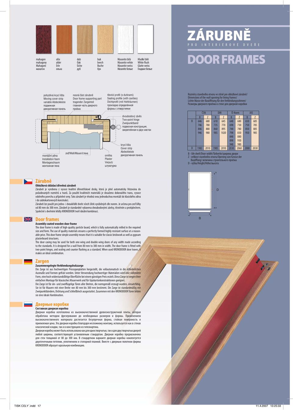 ÔappleÓfi ze/wall/mauer/úâ tsnící profil (s dutinami) Sealing profile (with cavities) Dichtprofil (mit Hohlräumen) ÔappleÓÍÎ Í ÓÔappleÂ ÂÎfiÓ Óapple ÓÚ ÂappleÚËflË omítka Plaster Verputz ÚÍ ÚappleÍ