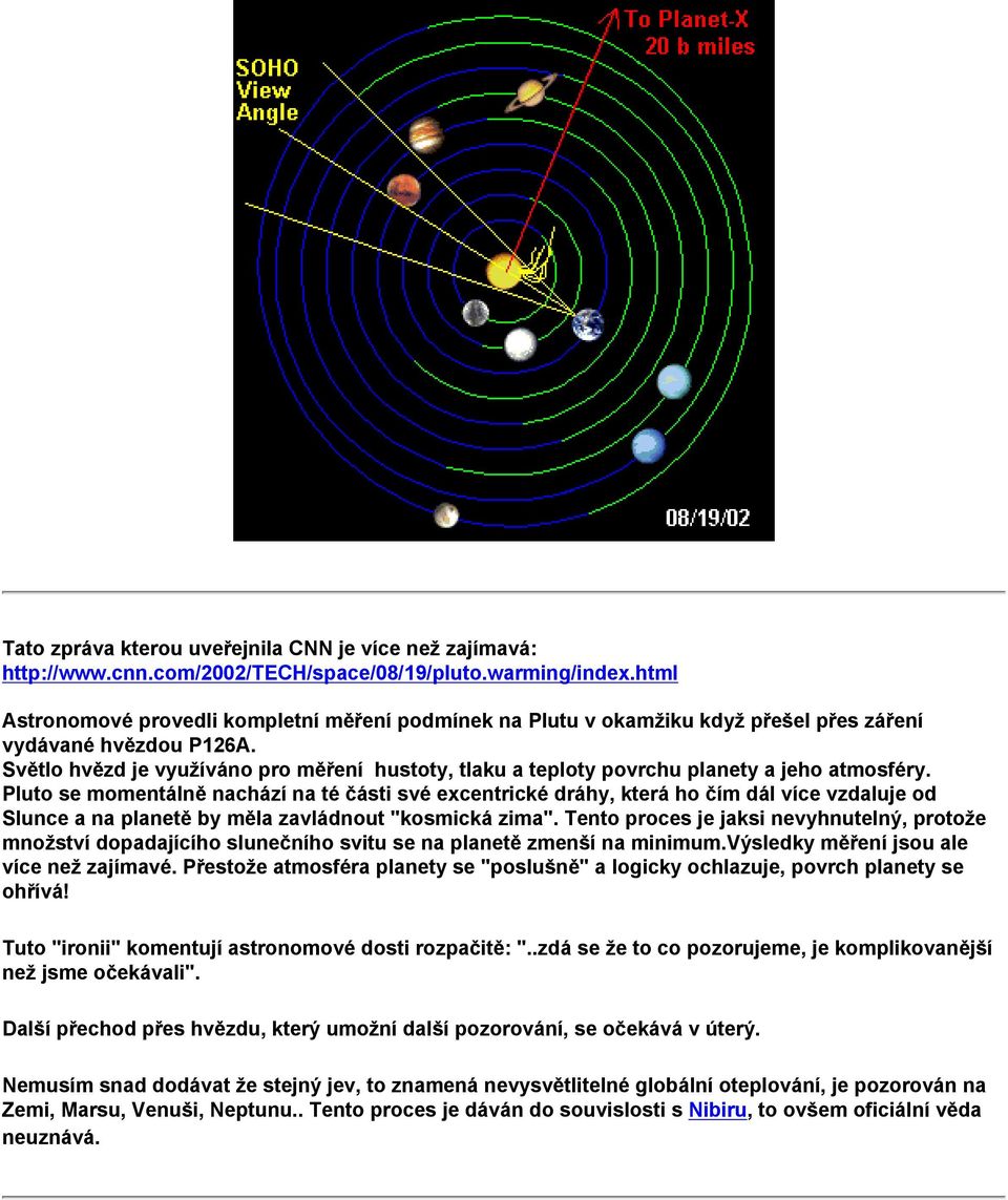 Světlo hvězd je využíváno pro měření hustoty, tlaku a teploty povrchu planety a jeho atmosféry.