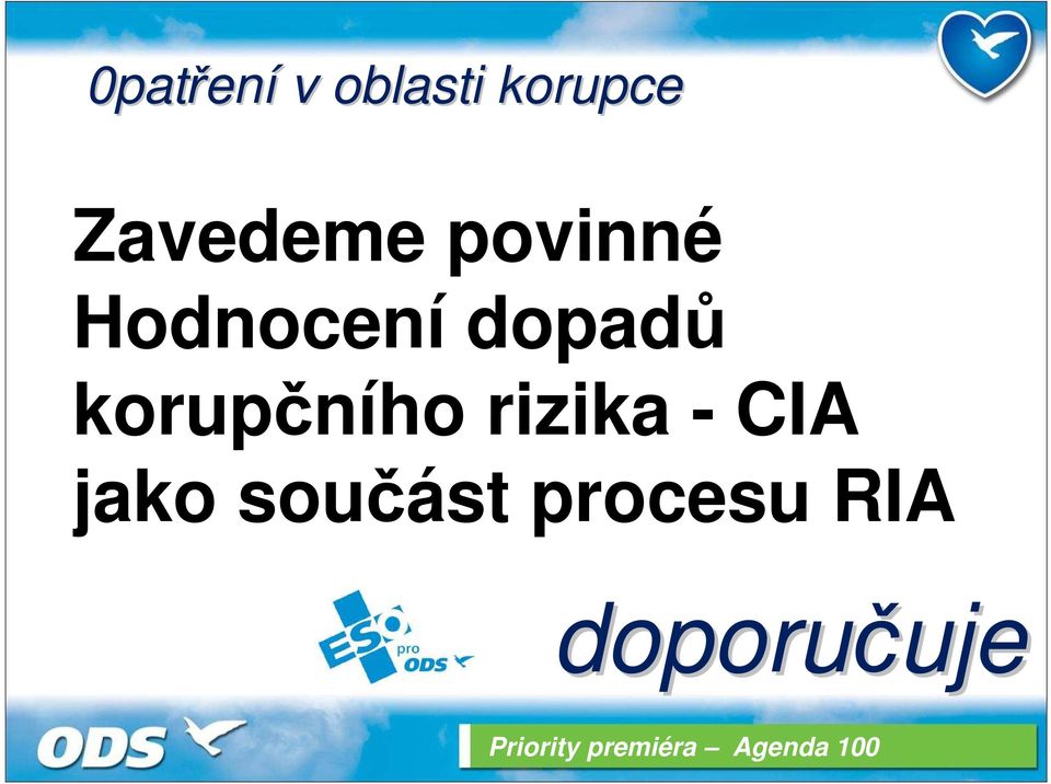 rizika - CIA jako součást procesu