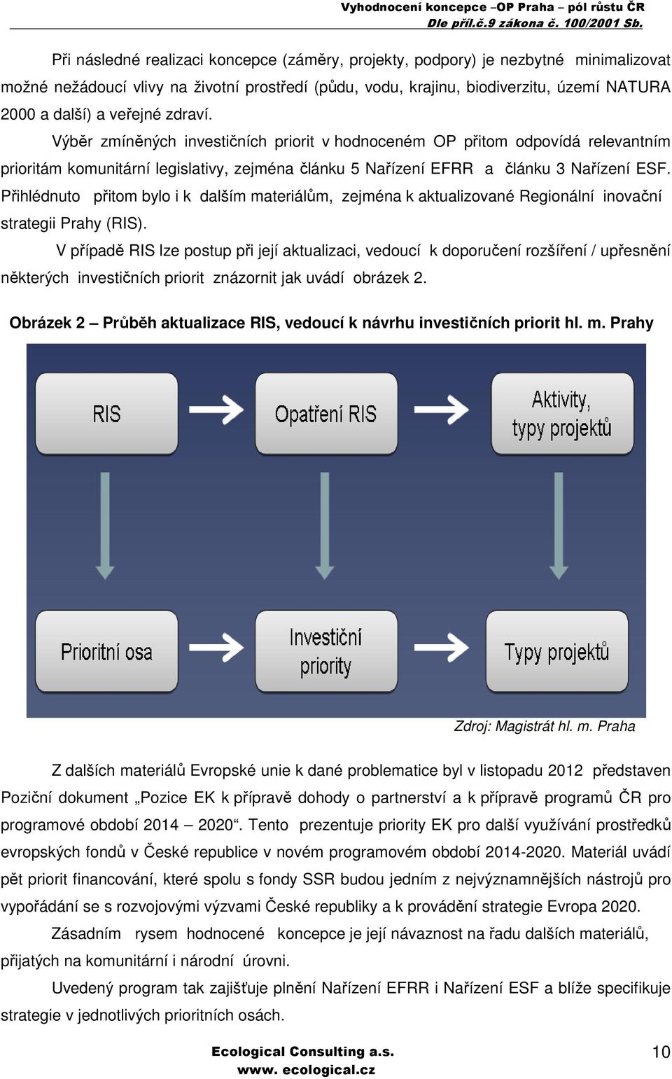 Přihlédnuto přitom bylo i k dalším materiálům, zejména k aktualizované Regionální inovační strategii Prahy (RIS).