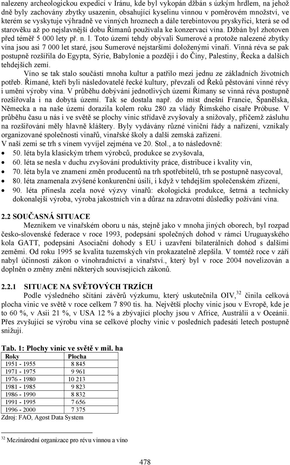 ty př. n. l. Toto území tehdy obývali Sumerové a protože nalezené zbytky vína jsou asi 7 000 let staré, jsou Sumerové nejstaršími doloženými vinaři.