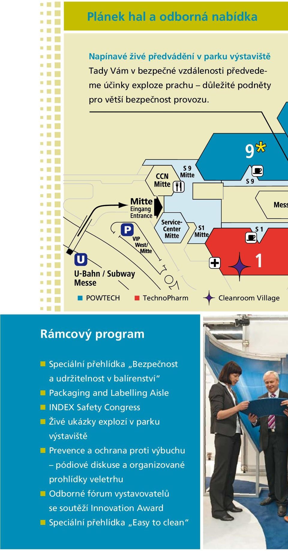 POWTECH TechnoPharm Cleanroom Village Rámcový program Speciální přehlídka Bezpečnost a udržitelnost v balírenství Packaging and Labelling