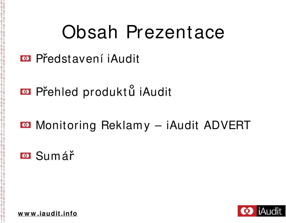 Přehled produktů iaudit