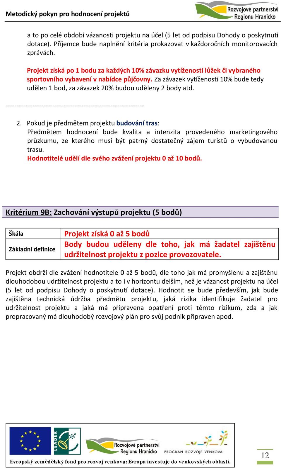 Za závazek vytíženosti 10% bude tedy udělen 1 bod, za závazek 20% budou uděleny 2 body atd. -------------------------------------------------------------- 2.