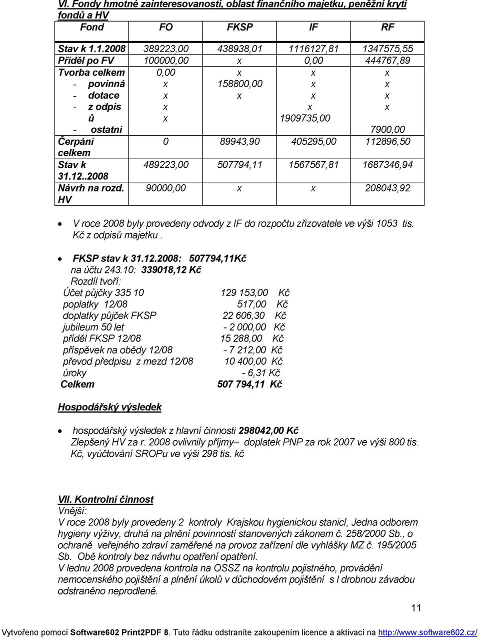 405295,00 112896,50 celkem Stav k 489223,00 507794,11 1567567,81 1687346,94 31.12..2008 Návrh na rozd.