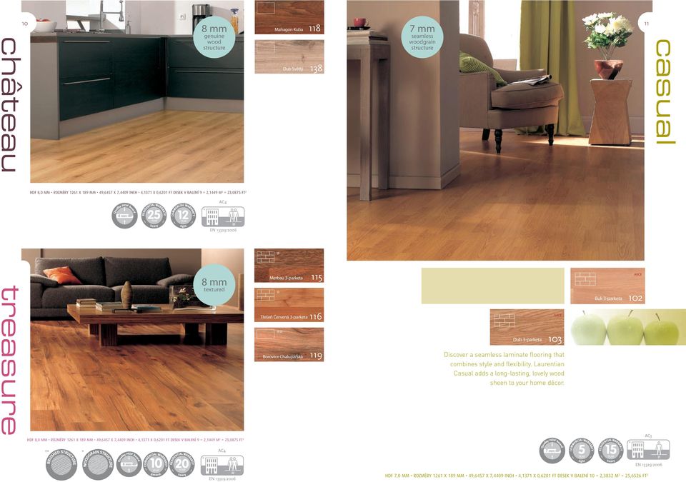 combines style and flexibility. Laurentian Casual adds a long-lasting, lovely wood sheen to your home décor.