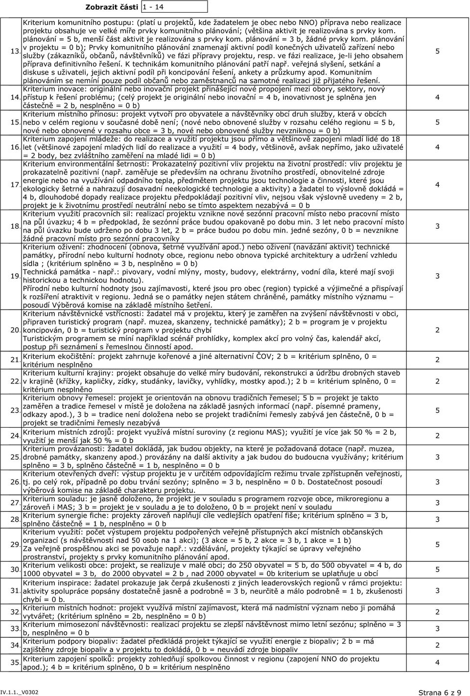 plánování v projektu = 0 b); Prvky komunitního plánování znamenají aktivní podíl konečných uživatelů zařízení nebo 1. služby (zákazníků, občanů, návštěvníků) ve fázi přípravy projektu, resp.