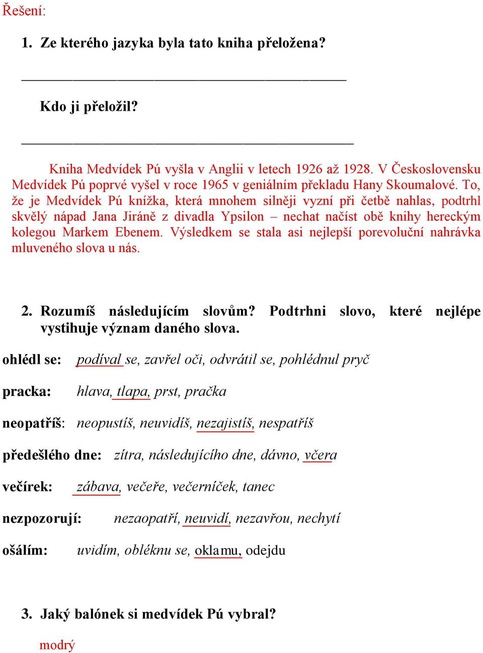 To, že je Medvídek Pú knížka, která mnohem silněji vyzní při četbě nahlas, podtrhl skvělý nápad Jana Jiráně z divadla Ypsilon nechat načíst obě knihy hereckým kolegou Markem Ebenem.