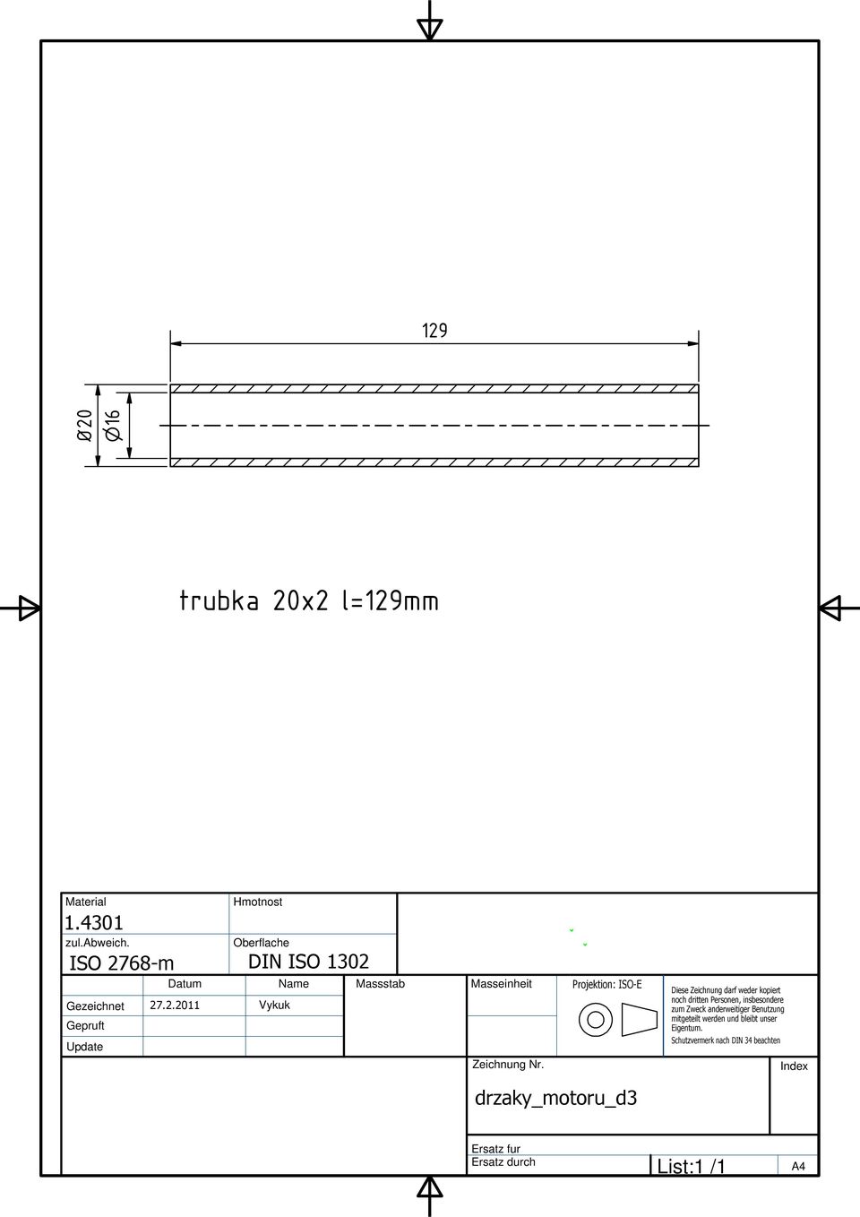 4301 ISO 768-m DIN ISO