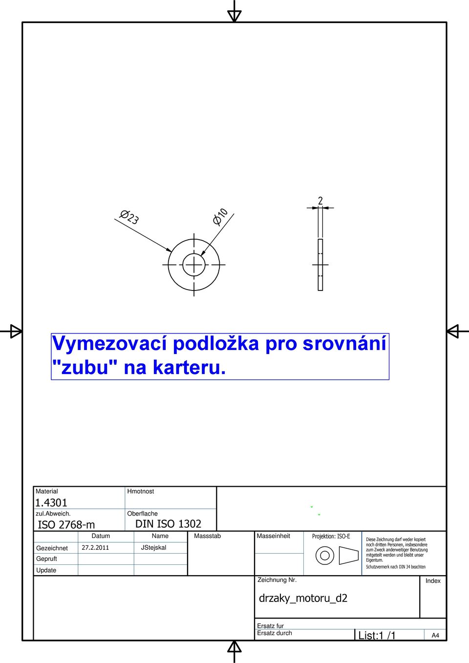 ISO 130 Gezeichnet 7.