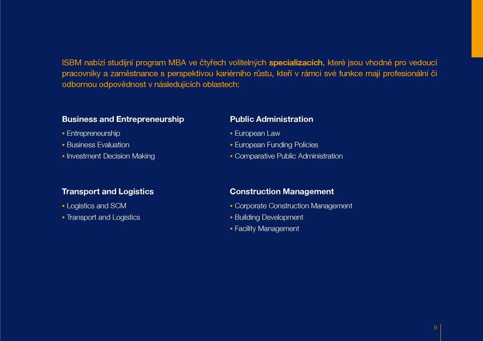 Business Evaluation Investment Decision Making Public Administration European Law European Funding Policies Comparative Public Administration Transport