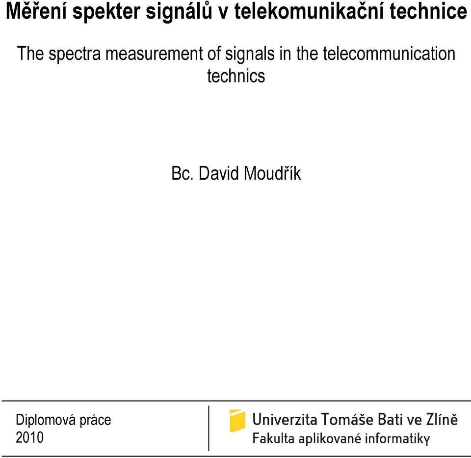 measurement of signals in the