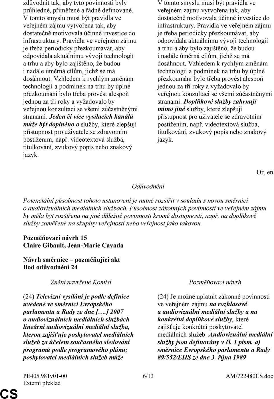 Pravidla ve veřejném zájmu je třeba periodicky přezkoumávat, aby odpovídala aktuálnímu vývoji technologií a trhu a aby bylo zajištěno, že budou i nadále úměrná cílům, jichž se má dosáhnout.