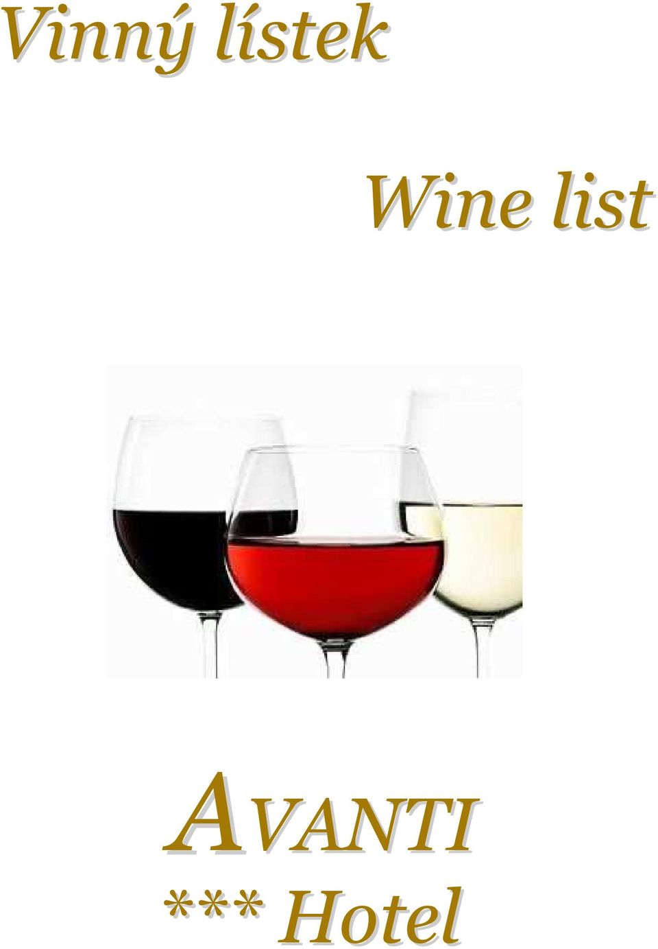 Wine list