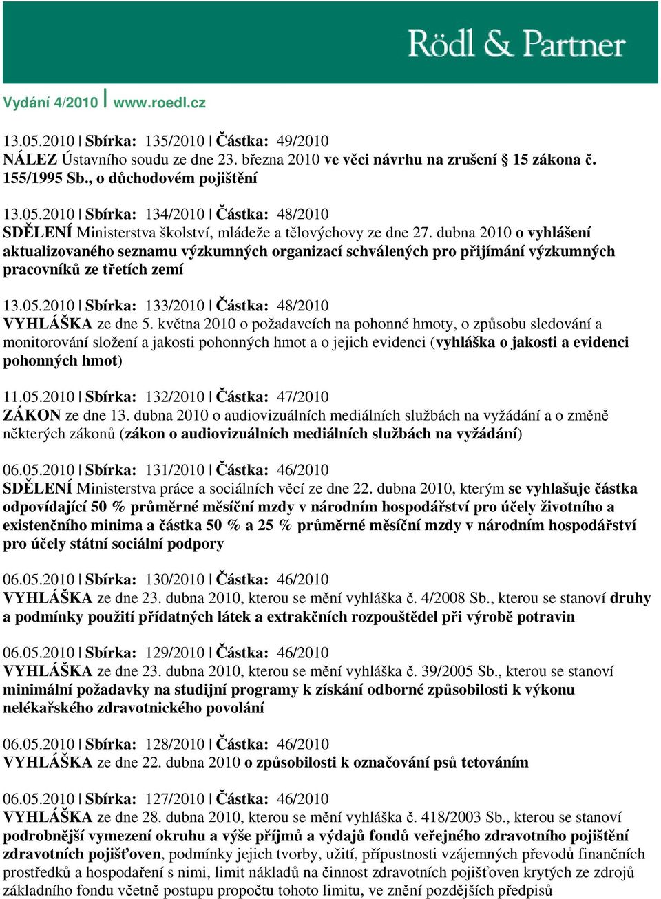 května 2010 o požadavcích na pohonné hmoty, o způsobu sledování a monitorování složení a jakosti pohonných hmot a o jejich evidenci (vyhláška o jakosti a evidenci pohonných hmot) 11.05.