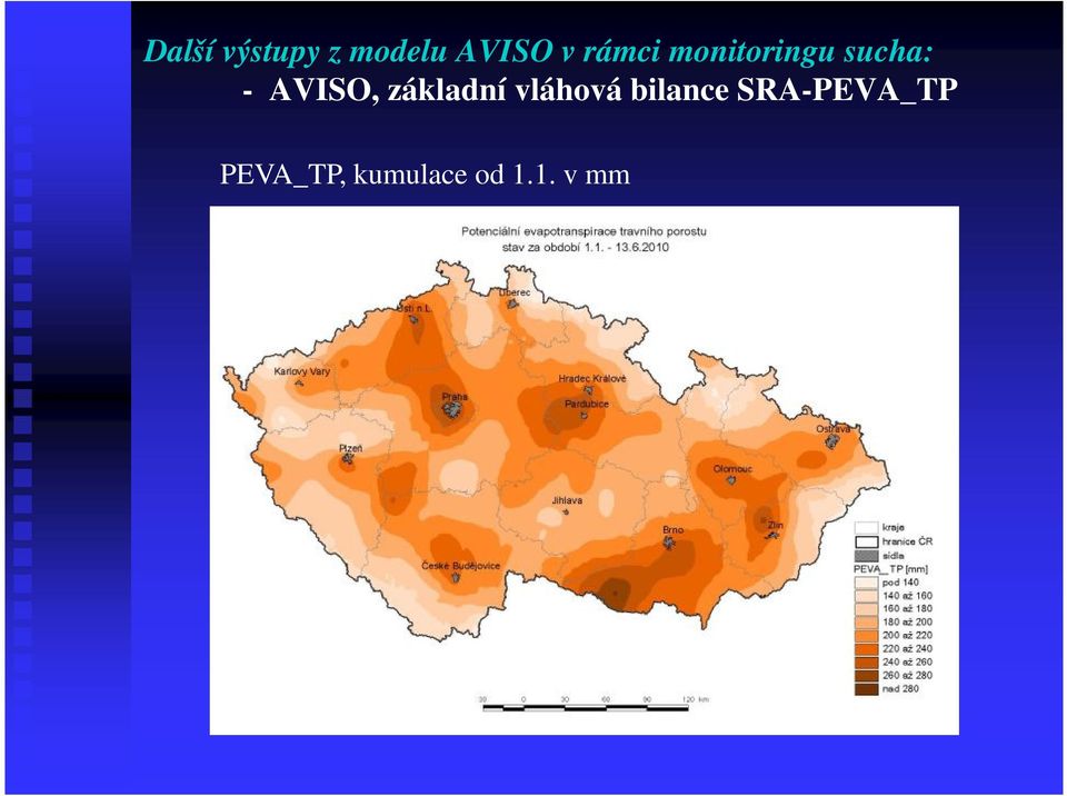 AVISO, základní vláhová bilance