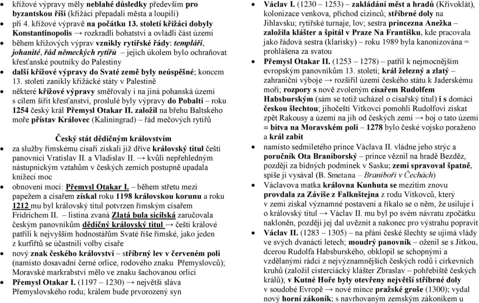 křesťanské poutníky do Palestiny další křížové výpravy do Svaté země byly neúspěšné; koncem 13.