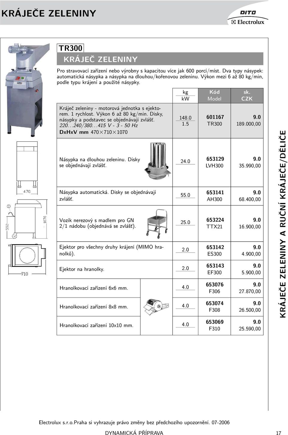 ..240/380...415 V - 3-50 Hz DxHxV mm 470 710 1070 Násypka na dlouhou zeleninu. Disky se objednávají zvlášť. Násypka automatická. Disky se objednávají zvlášť. Vozík nerezový s madlem pro GN 2/1 nádobu (objednává se zvlášť).