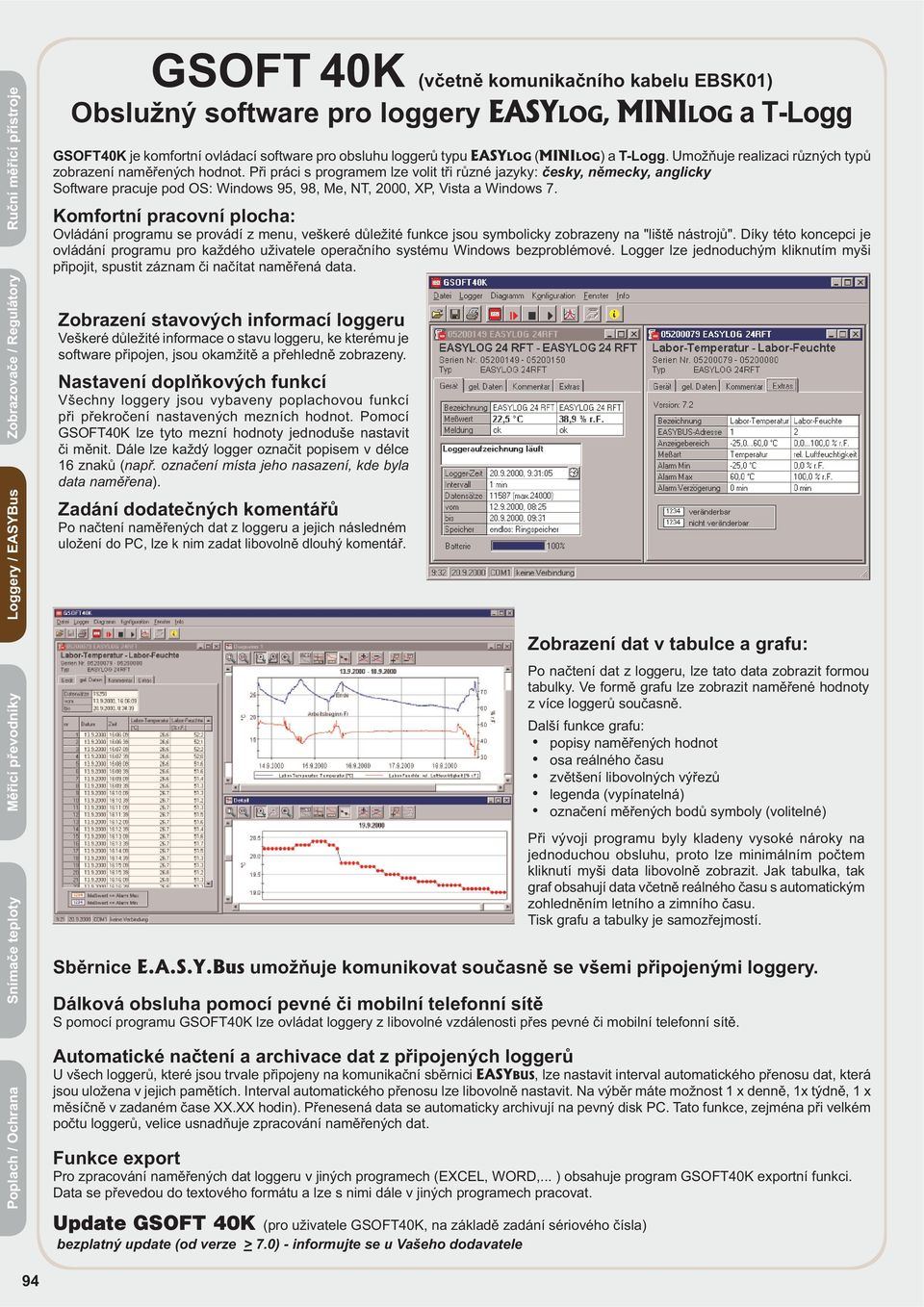 P i práci s programem lze volit t i r zné jazyky: esky, n mecky, anglicky Software pracuje pod OS: Windows 95, 98, Me, NT, 2000, XP, Vista a Windows 7.